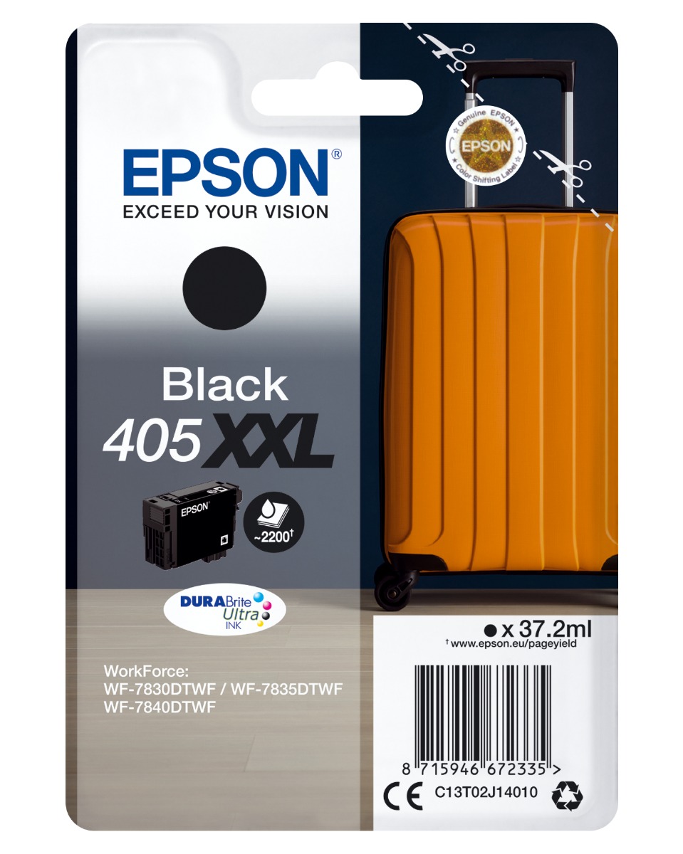 Produktbild för Epson 405XXL 2 200s. - Svart