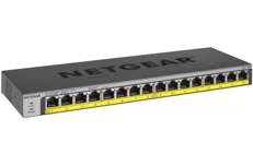 Produktbild för Netgear GS116PP - Unmanaged - Gigabit Ethernet (10/100/1000) - 16 port POE+ - 183W