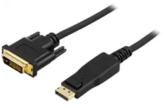 Produktbild för Deltaco DisplayPort till DVI-D Single Link - 3m - Svart