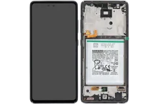 Produktbild för Samsung Galaxy A52/A52 5G - Skärm och Glasbyte - Awesome Black - Grade C