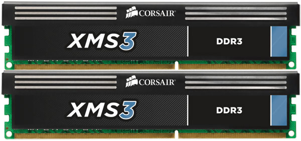 Produktbild för Corsair XMS3 8GB (2 x 4GB) 2000MHz DDR3 - Renoverad produkt