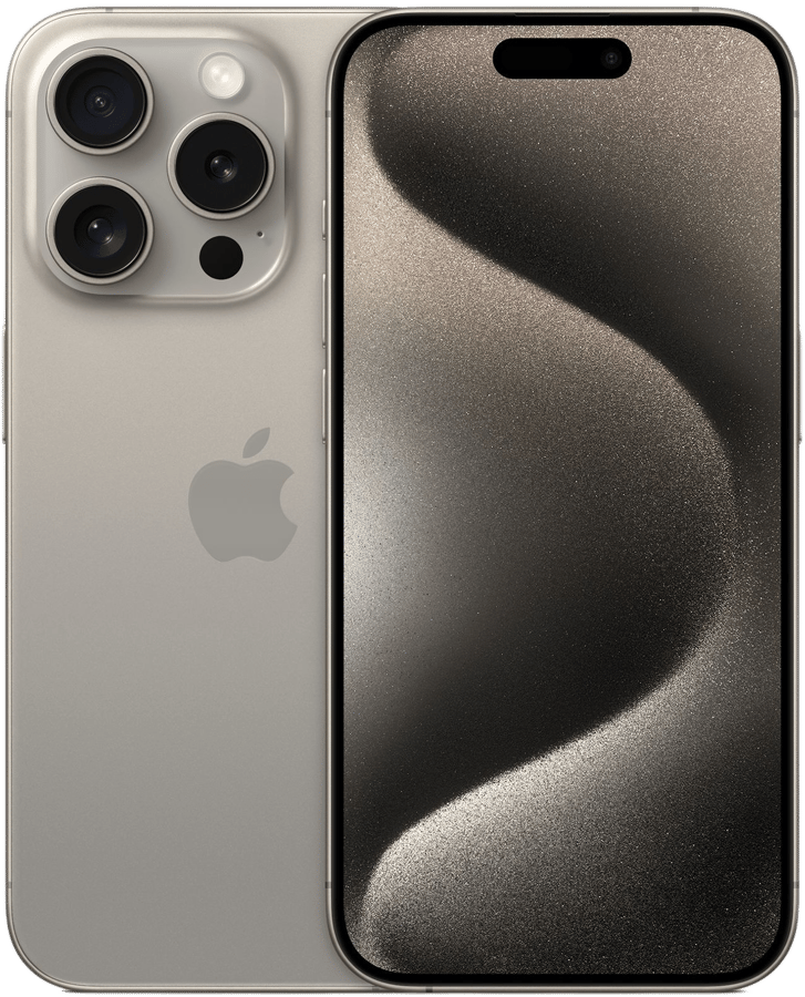 Produktbild för Apple iPhone 15 Pro - 256GB - Naturlig Titanium - Grade A
