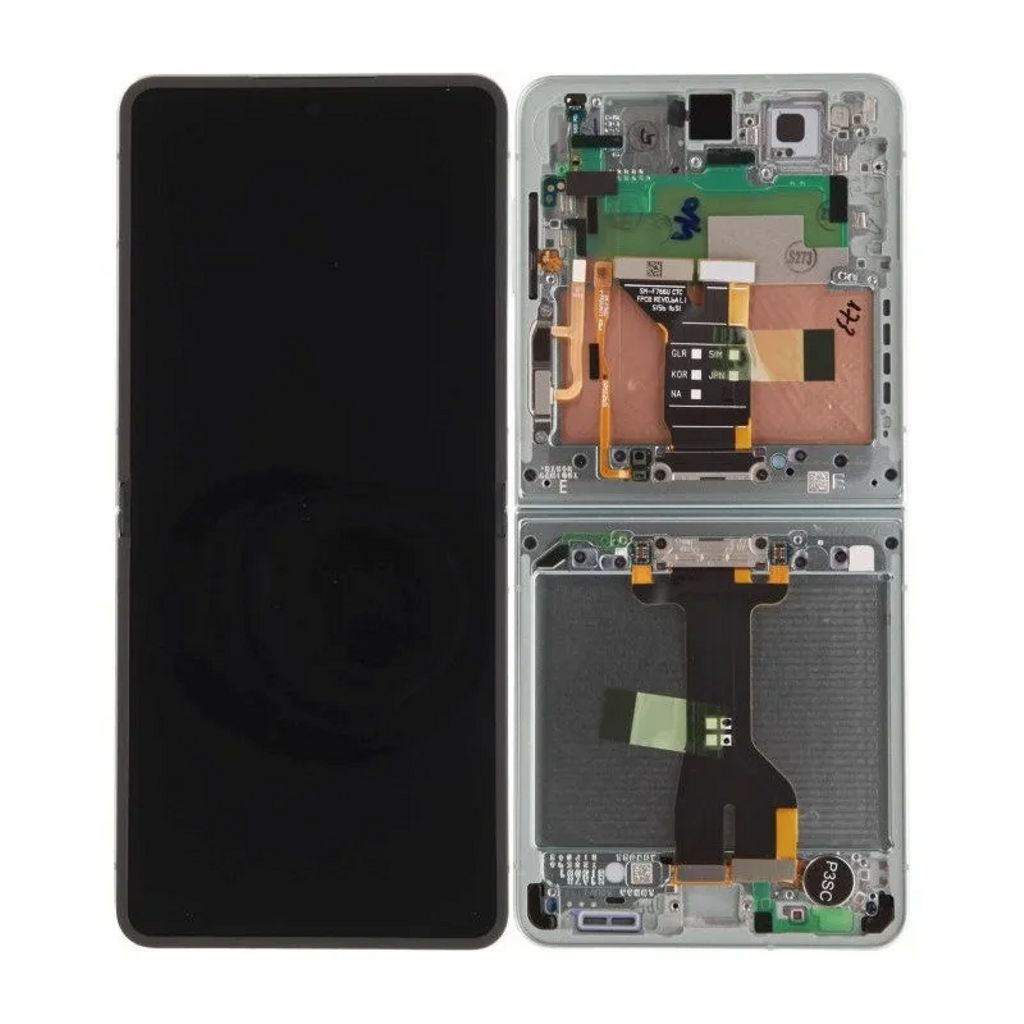 Produktbild för Samsung Galaxy Z Flip7 (SM-F766B) - Glas och displaybyte (Main / Inre display) - Mint (Grön)