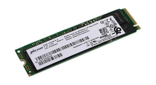 Produktbild för Micron 256GB SSD - NVMe - M.2 2280 - Renoverad produkt