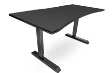 Produktbild för Svive Altair Gaming Desk - Matt svart med svarta sömmar