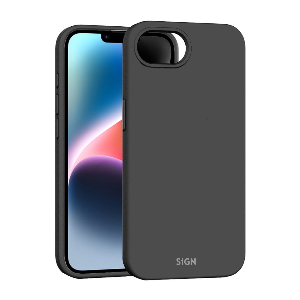 Produktbild för SiGN Liquid Silicone Skal för iPhone 16e - Svart