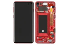 Produktbild för Samsung Galaxy S10 (SM-G973F) Glas/displaybyte - Röd