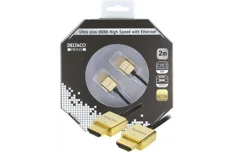 Produktbild för Deltaco ultratunn HDMI-kabel, 3,6mm diameter, 2 meter