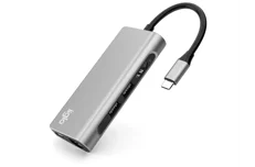 Produktbild för iiglo Slim USB-C Multiport 7 i 1 Docka - 87W PD - HDMI - Ethernet - USB A