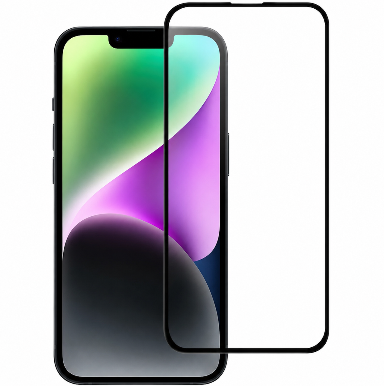Produktbild för King Skärmskydd tempered glass för Iphone 12 Mini - Full Cover (Bulk förpackad)