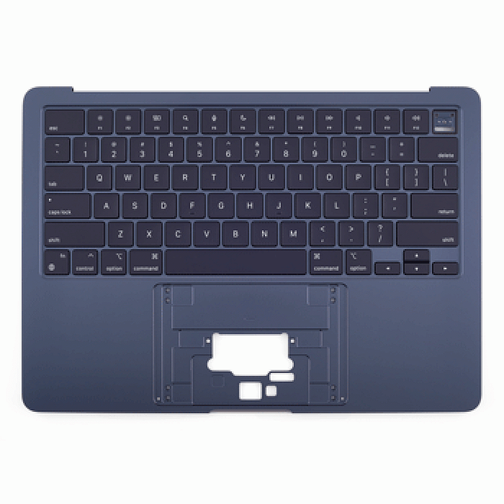 Produktbild för Apple Macbook Air M2 (A2681 / 2022) - Byte av Top Cover + Tangentbord - Svenskt - Midnight