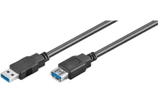 Produktbild för MicroConnect USB 3.0  Förlängningskabel - 3m - Black