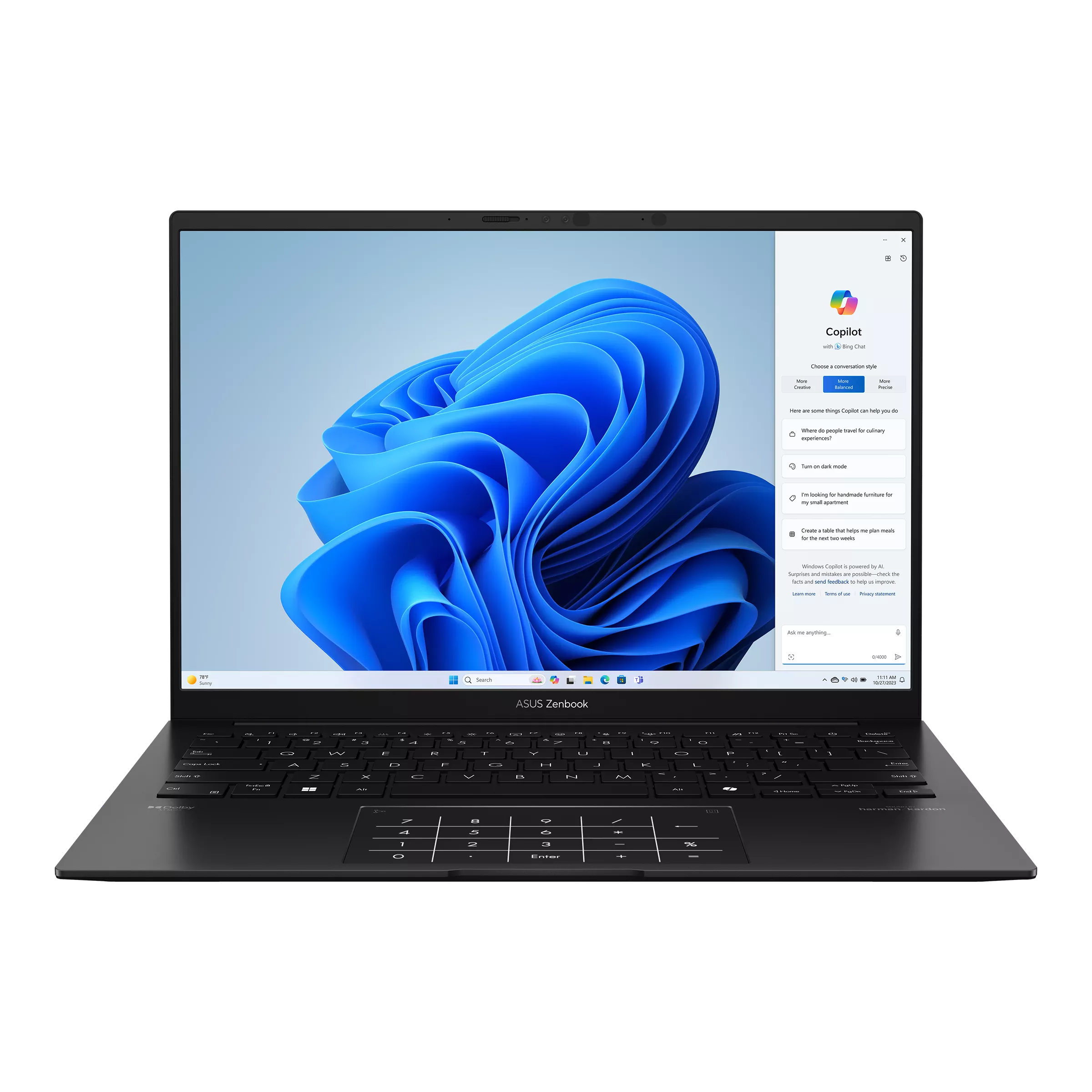 Produktbild för ASUS 14" OLED - Ryzen AI 7 350 - 16GB - 1 TB SSD - WIndows 11 Home
