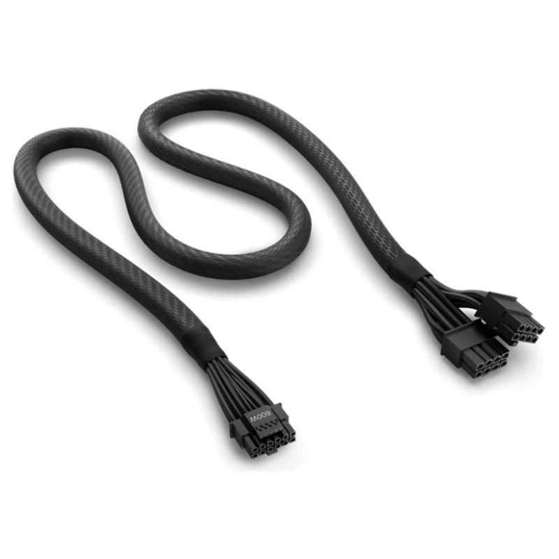 Produktbild för NZXT 12VHPWR adapter cable - 650mm - Svart