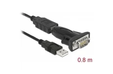 Produktbild för DeLock Adapter USB 2.0 till 1st Seriell DB9 RS-232