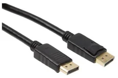 Produktbild för iiglo Displayport kabel 1m Displayport male till Displayport male, v 1.3, PVC, svart