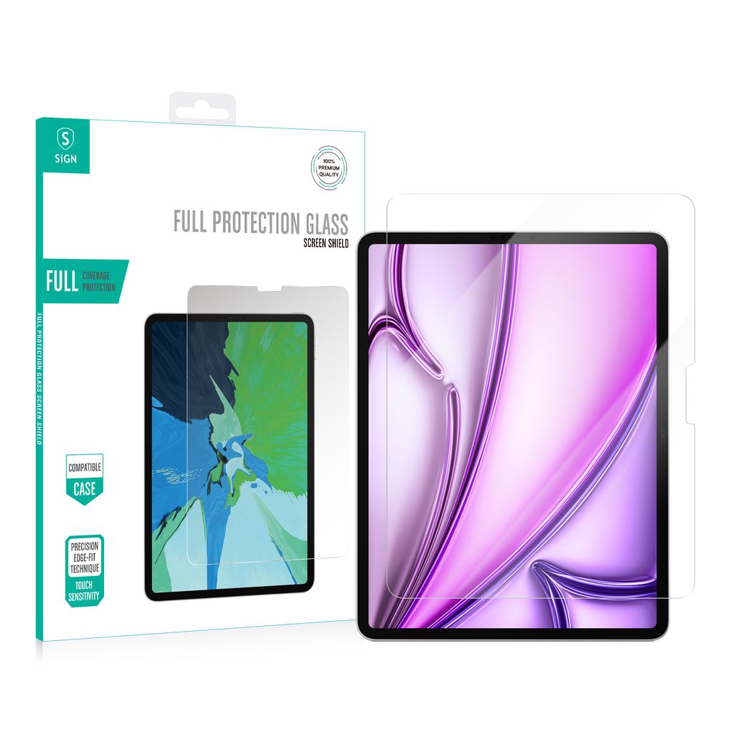 Produktbild för SiGN Skärmskydd Tempered glass för iPad Air 13" 2024 / 2025 / 2026