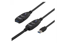 Produktbild för Deltaco PRIME aktiv USB 3.0-förlängningskabel - 10m