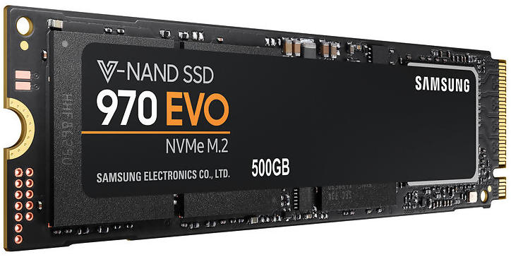 Produktbild för Samsung 970 EVO M.2 SSD - 500GB - Renoverad produkt