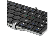 Produktbild för Deltaco Trådlöst minitangentbord - Hopfällbar - Bluetooth - Svart