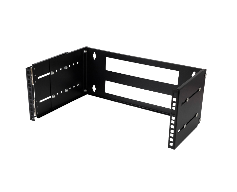Produktbild för Deltaco 19” väggstativ - 4U - Justerbart djup 21,5-35 cm - Max 25 kg