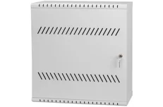 Produktbild för Direktronik Teknikskåp med dubbla profiler 19" 3+4U ventilerad metalldörr