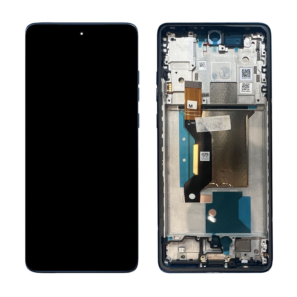 Produktbild för Motorola Edge 60 (XT2505) - Glas och displaybyte - Gibraltar Sea / Blå