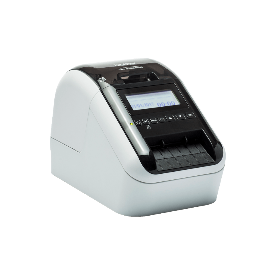 Produktbild för Brother QL-820NWBC - Etikettskrivare - Wi-Fi - Ethernet - Bluetooth - AirPrint