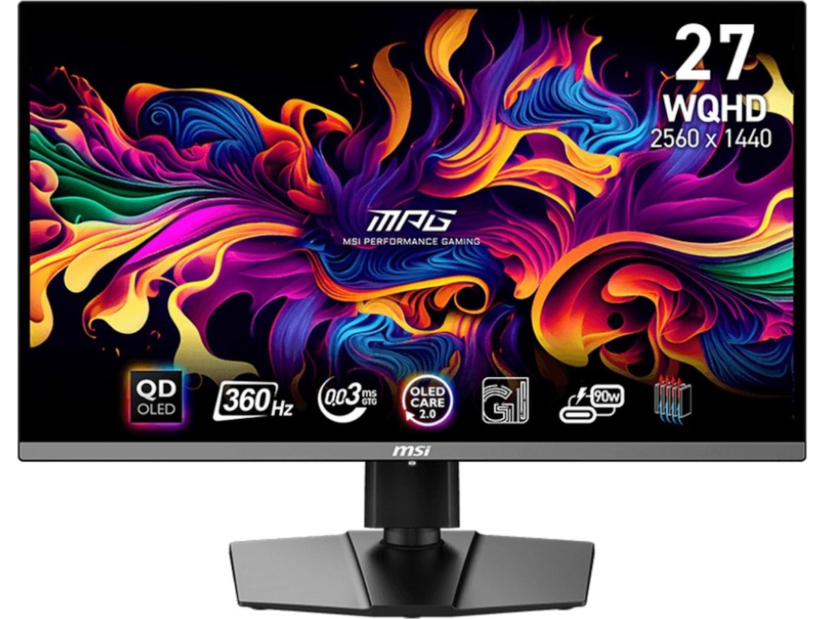Produktbild för MSI MPG 271QRX 27" Gamingskärm - 2560x1440 - QD-OLED - 360 Hz