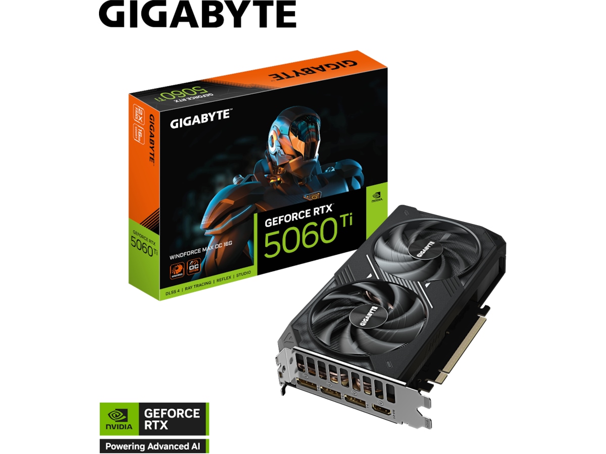 Produktbild för Gigabyte GeForce RTX 5060 Ti Windforce Max OC