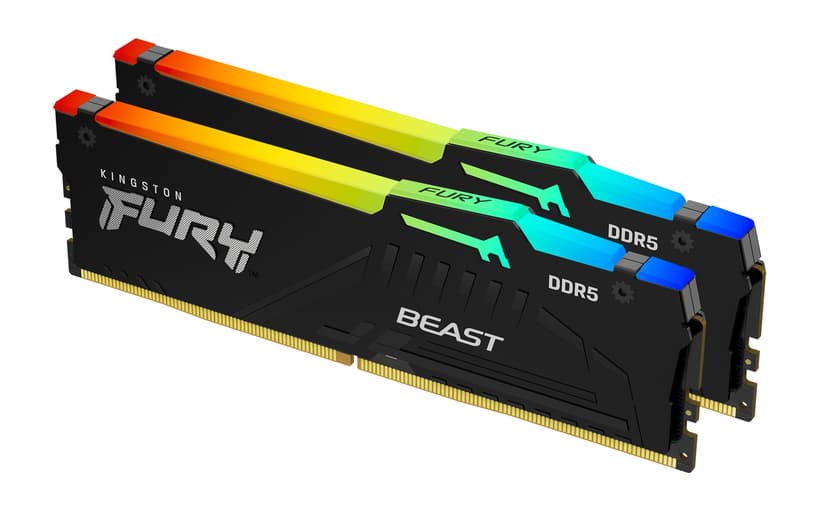 Produktbild för Kingston FURY Beast 16GB (2 x 8GB) DDR5 5600MHz RGB - Bulk förpackad