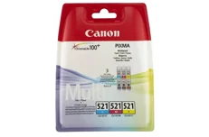 Produktbild för Canon CLI-521 Multipack bläckpatroner cyan/magenta/gul
