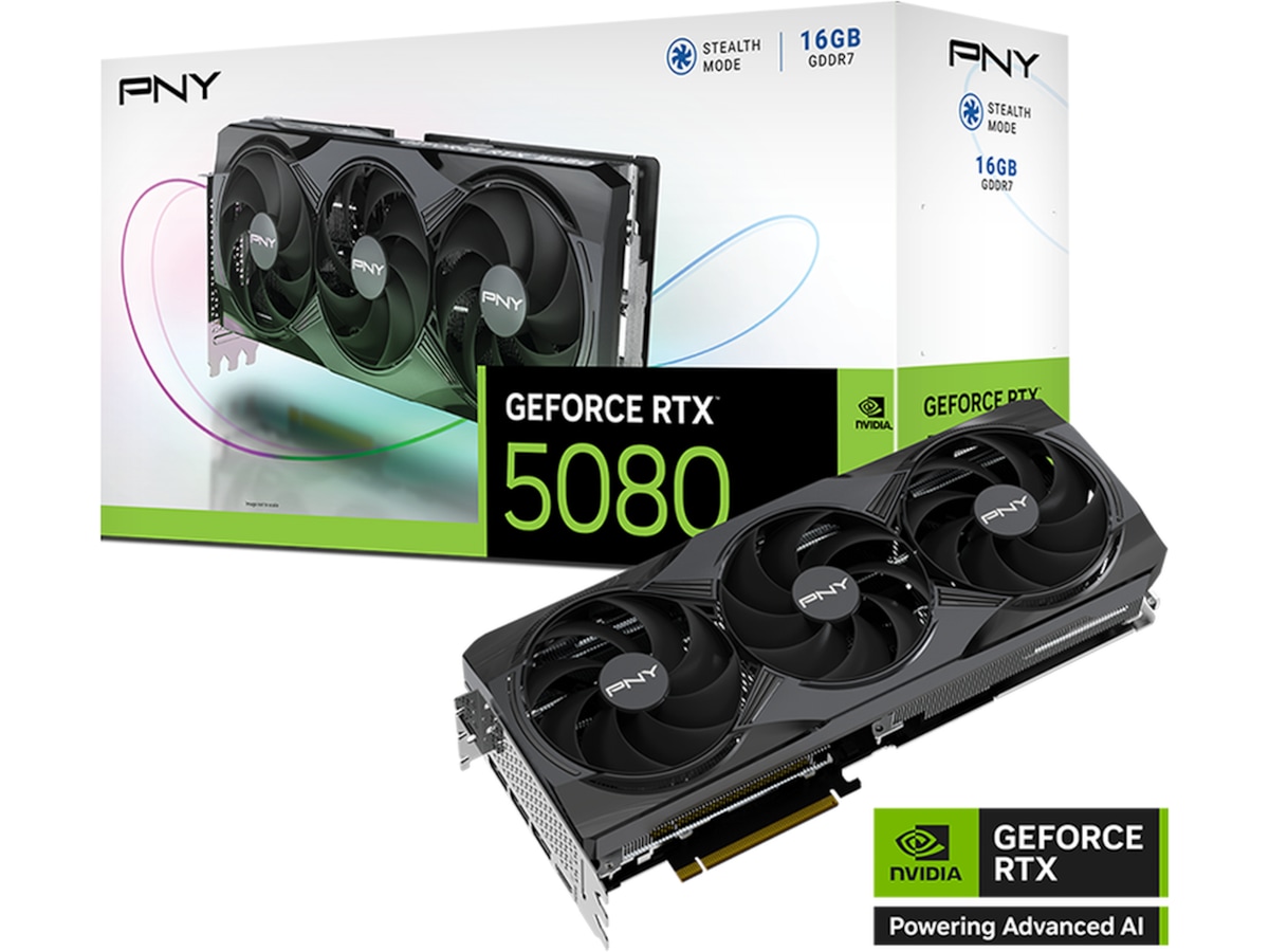 Produktbild för PNY GeForce RTX 5080 16GB GDDR7