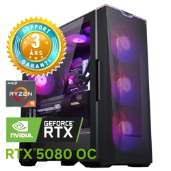 Produktbild för Gamer God Oden V4 - Ryzen 9 9900X - GeForce RTX 5080 - 32 GB - 2TB SSD - Win 11 Home