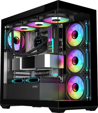 Produktbild för Sama SV-01 Black ATX Mid-tower Case