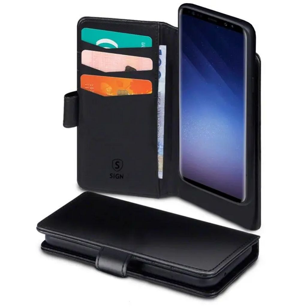 Produktbild för SiGN Plånboksfodral 2-in-1 för Samsung Galaxy S23 - Svart