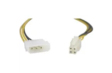 Produktbild för Deltaco Adapterkabel 4-pin till ATX12V(P4), 30cm