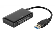Produktbild för Deltaco USB 3.0 till SATA 6Gb/s adapter - För 2,5 och 3,5" - Svart