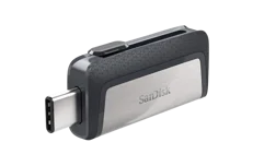 Produktbild för SanDisk Ultra Dual - USB 3.1 / USB-C - 128GB -  Grå