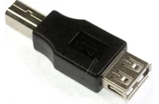 Produktbild för COM USB adapter - USB-A hona till USB-B hane