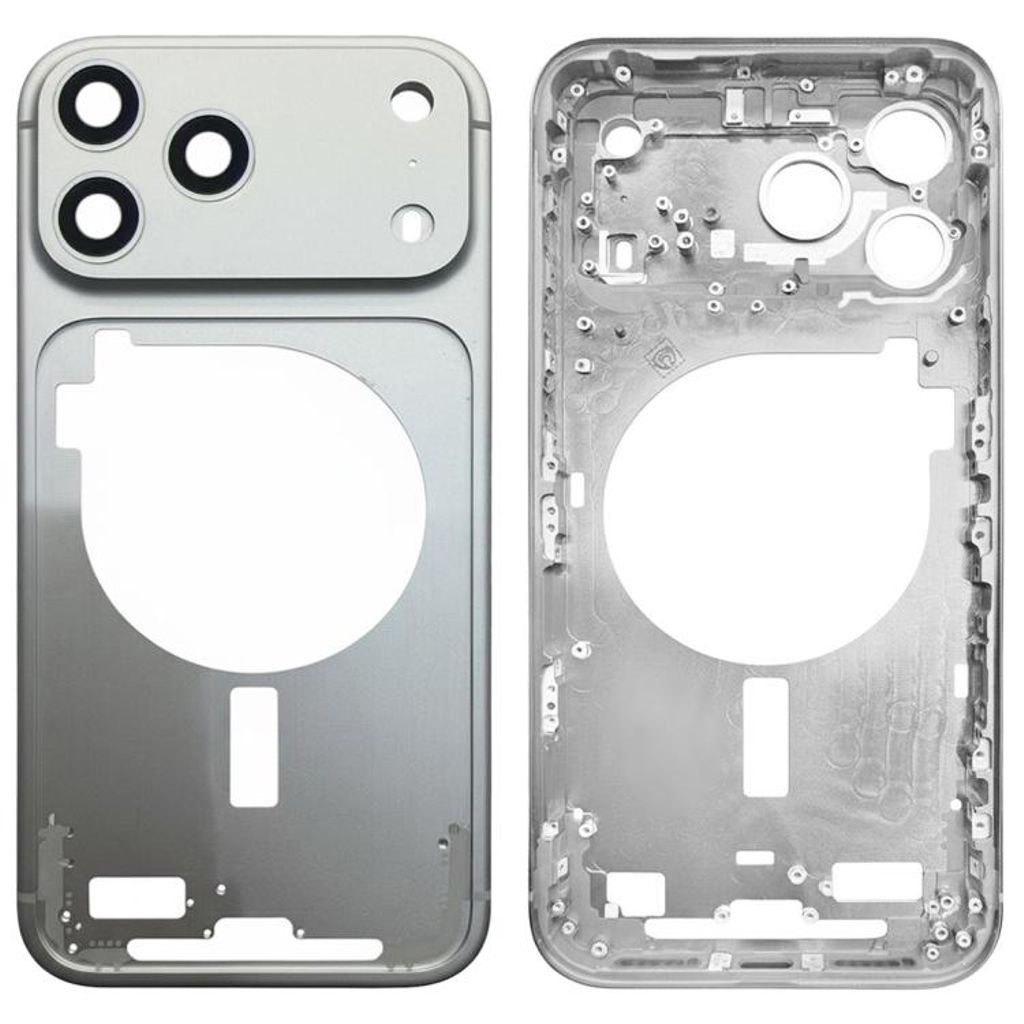 Produktbild för Apple iPhone 17 Pro - Byte av mellanram - Silver