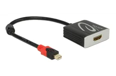 Produktbild för DeLock mini DisplayPort till HDMI-adapter - Aktiv - 4K i 60Hz - Svart
