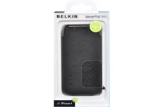 Produktbild för Belkin iPhone 4S sleeve - Läder - Svart - Kampanjpris!