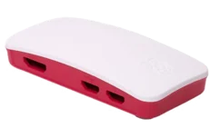 Produktbild för Raspberry Pi Zero officiellt skal, Zero och Zero Wireless, röd/vit