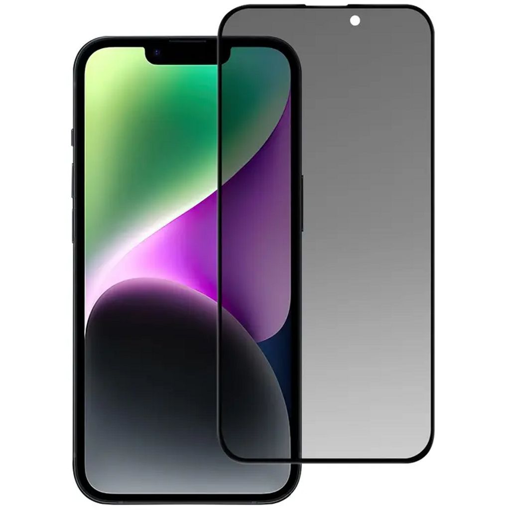 Produktbild för Weilis Privacy Skärmskydd i tempered glass för iPhone 15 / 15 Pro