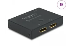 Produktbild för DeLock DisplayPort 2 - 1 Switch - Bidirectional - 8K
