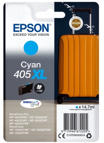 Produktbild för Epson 405XL DURABrite Ultra Ink - 1100s - Cyan
