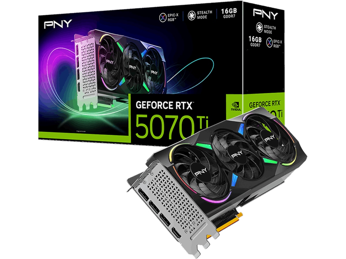 Produktbild för PNY GeForce RTX 5070 Ti ARGB OC - 16GB GDDR7