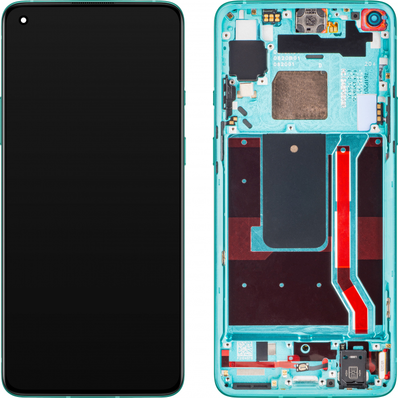 Produktbild för OnePlus 8T - Glas och displaybyte - Aquamarine Green
