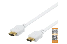 Produktbild för Deltaco HDMI-kabel - 2m - 4K - Vit